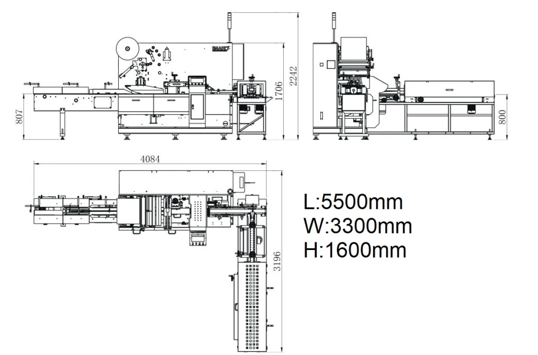 Servo Rolling Packing Machine Packer with PLC Control Auto Packing Toilet Roll or Kitchen Roll Wrapping Machine