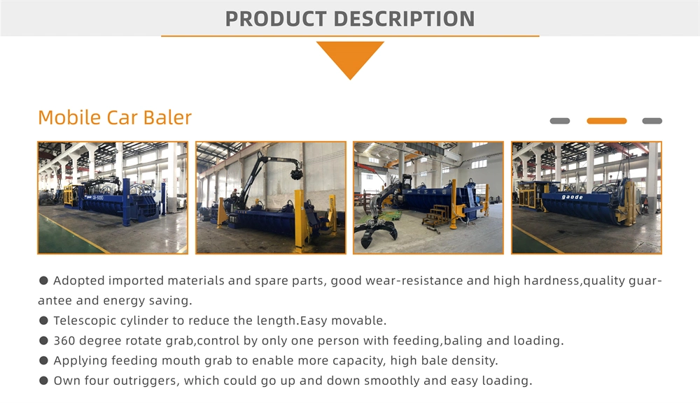 Sx-1600 Three Rams Car Baler Machine Hydraulic Scrap Baler Metal Press Aluminum Can Scrap Metal Hydraulic Baler