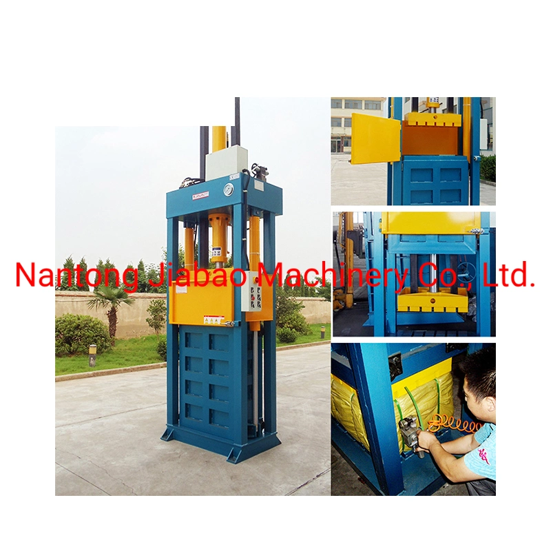 Hydraulic Vertical Lifting Chamber Clothing Baler