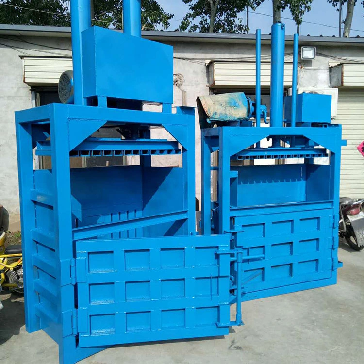 Use Tyre Hydraulic Vertical Baler Plastic Bottle Baling Machine