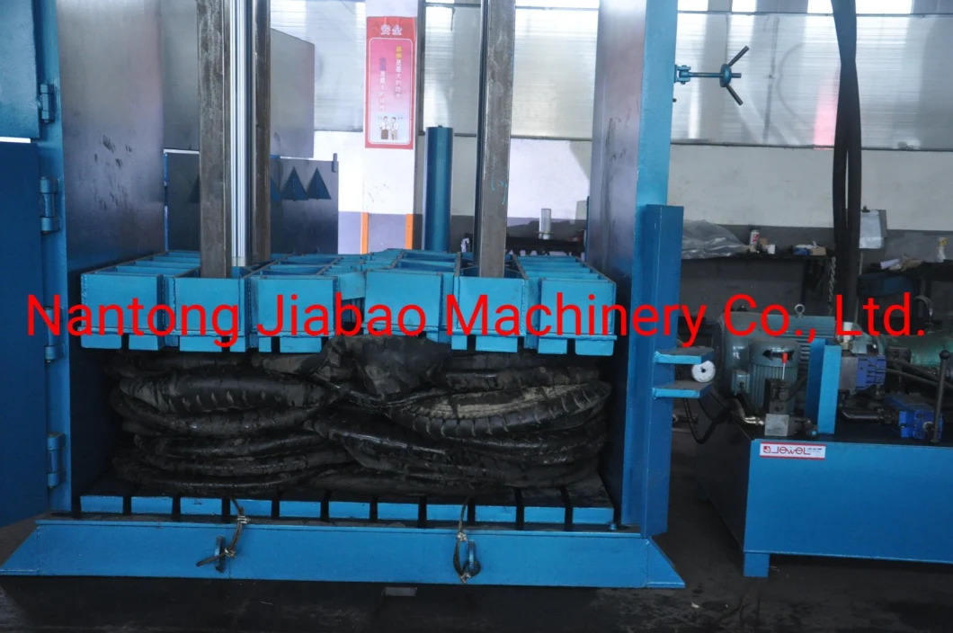 Hydraulic Vertical Truck Car Used Tyre Baler for Sale Scrap Tire Waste Baler Machine