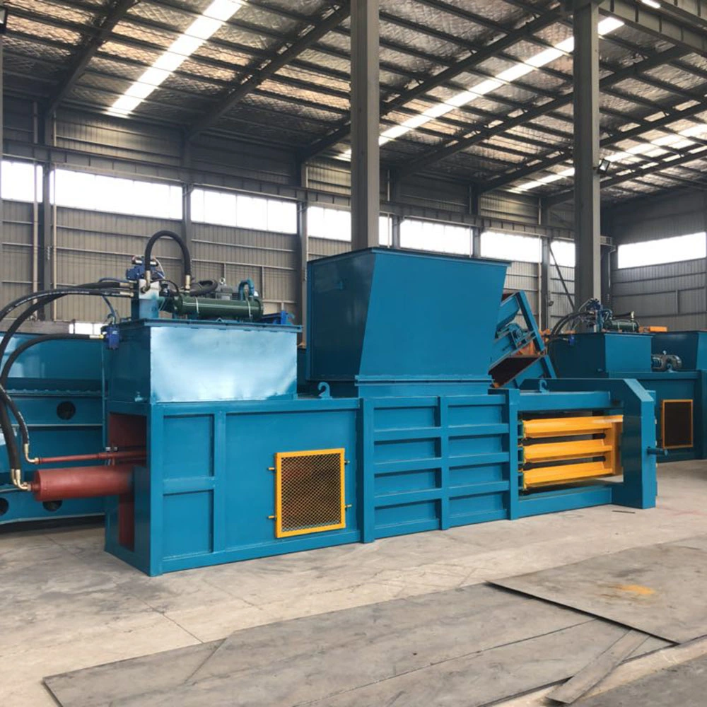 Hydraulic Waste Paper Baler Fully Automatic Horizontal Baling Press Machine Horizontal Pet Bottle Compactor Baler