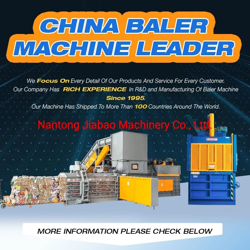 Vertical Hydraulic Lifting Chamber Wool Baler with CE Certificate