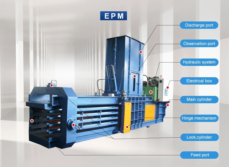 Semi-Automatic Horizontal Hydraulic Paperboard Baler