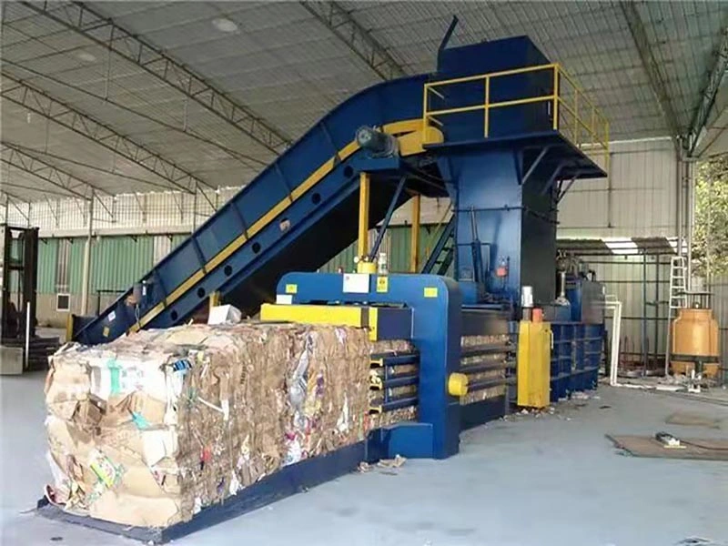 Horizontal Semi-Automatic Baler for Pet Bottle Waste Plastic Packing