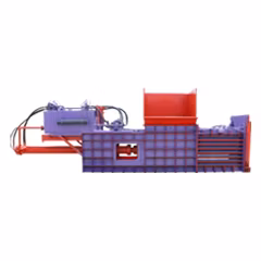 유압 도어가 장착된 반자동 수평 폐지 포장기